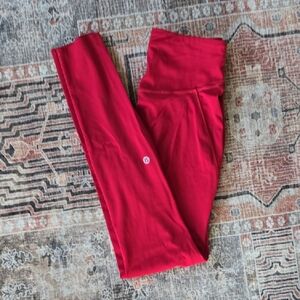 Lululemon Red Leggings Never Worn